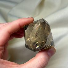Load image into Gallery viewer, Faceted Citrine Fancy Cut Carving with Rainbows
