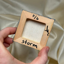 Load image into Gallery viewer, "Storm" Original Acrylic Painting on Display Easel (3"x3" Canvas)
