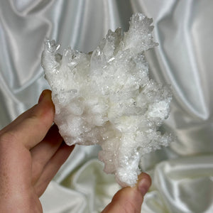 Intricate Icy Calcite Cluster A