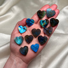 Load image into Gallery viewer, Flashy Labradorite Heart Carvings (choose your own)
