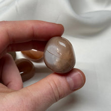 Load image into Gallery viewer, Grey/Peach Chunky Moonstone Tumbles
