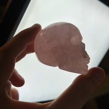 Load image into Gallery viewer, Rose Quartz Skull Carving C
