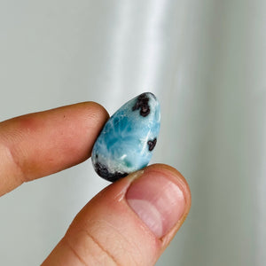 Larimar Drilled Pendant D