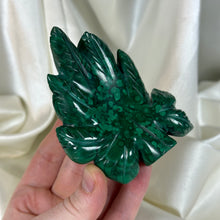 Load image into Gallery viewer, Self-standing Malachite “Mary Jane” Carving
