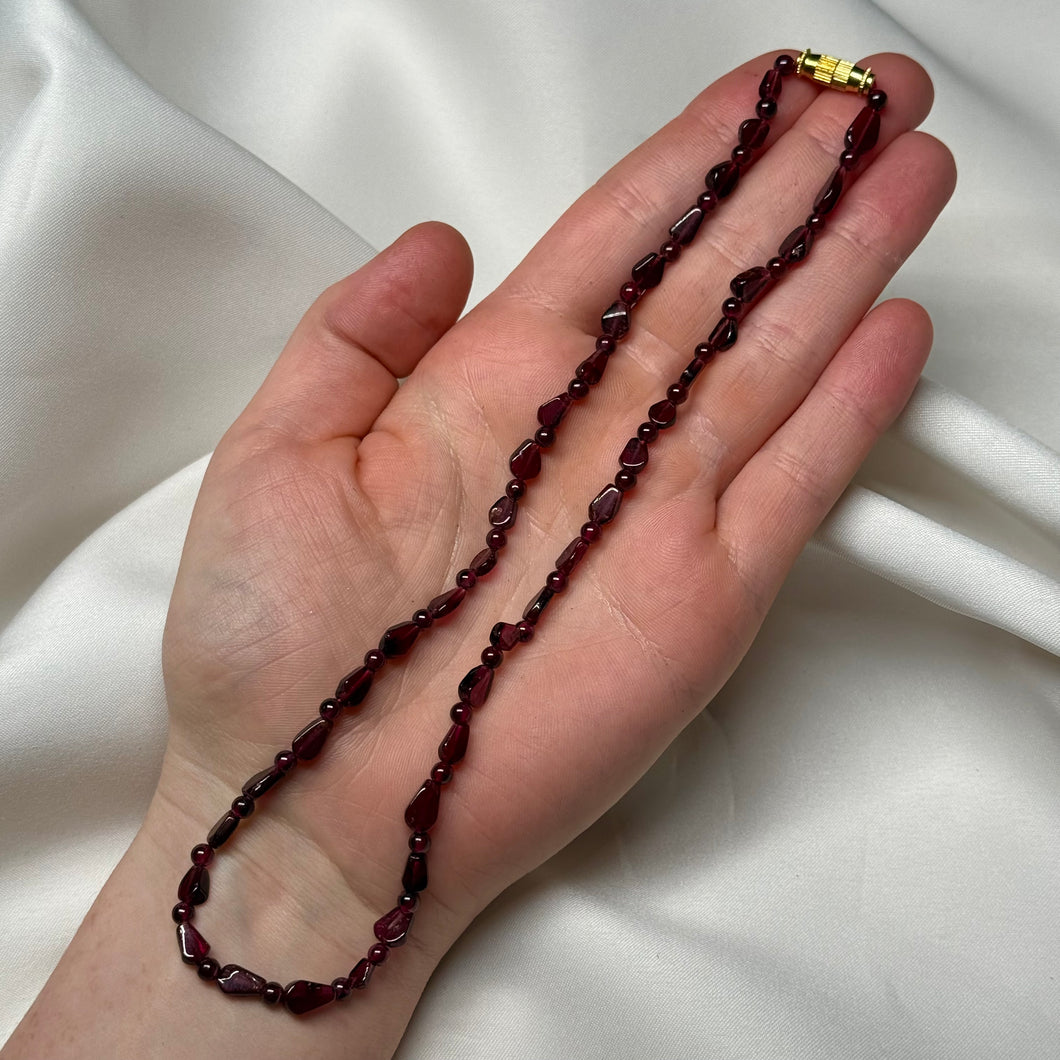 Garnet Beaded Necklaces