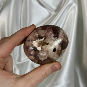 Flower Agate Palmstone H