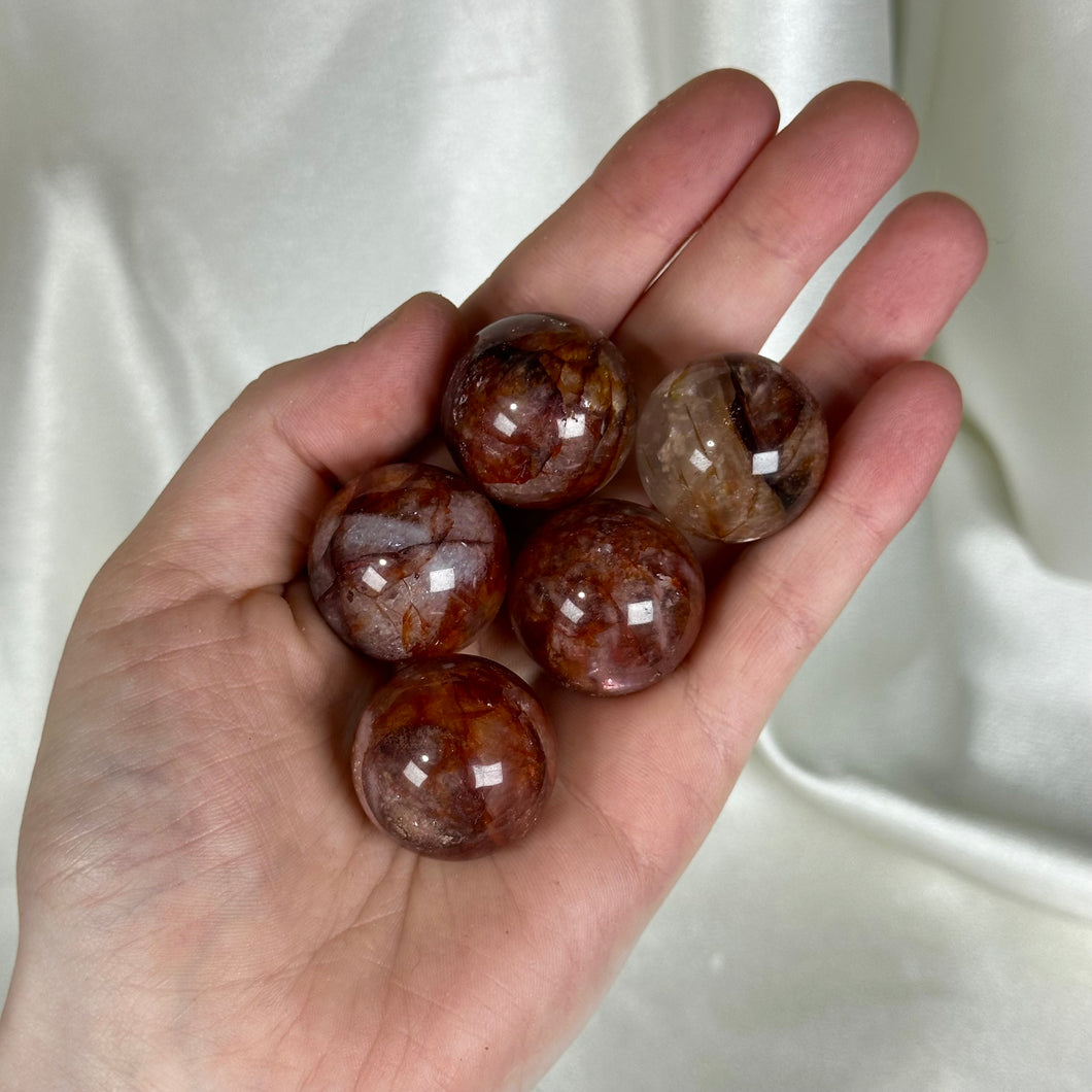 Fire Quartz Spheres