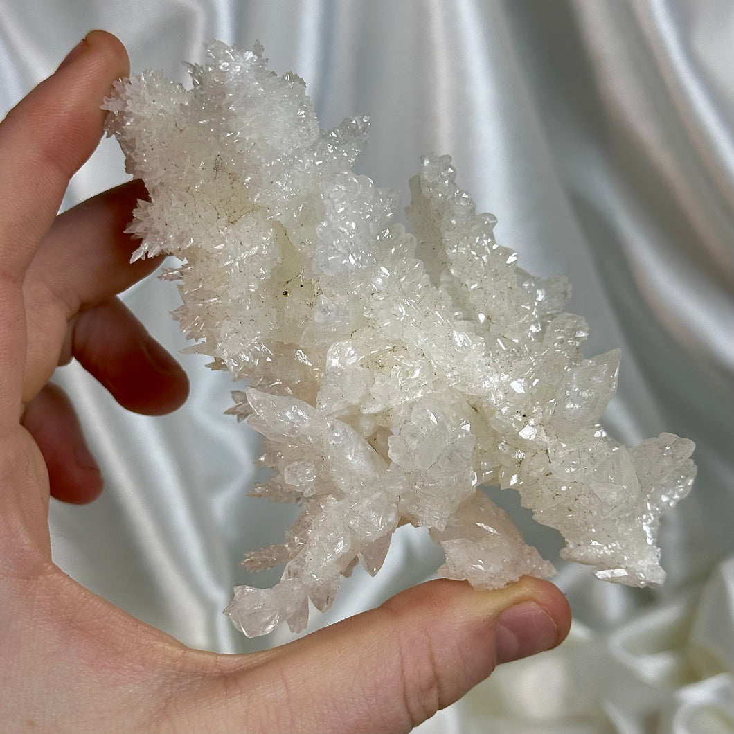 Intricate Icy Calcite Cluster C