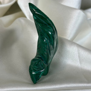 Self-standing Malachite “Mary Jane” Carving