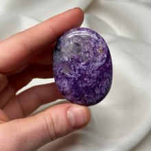 Load image into Gallery viewer, Chatoyant Charoite Palmstone
