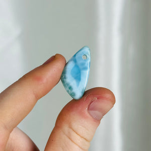 Larimar Drilled Pendant E