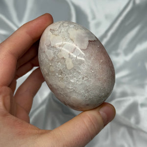Pink Amethyst / Hematite Quaryz Chunky Palmstone A