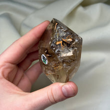 Load image into Gallery viewer, Partially Polished Honey Citrine Freeform on Stand
