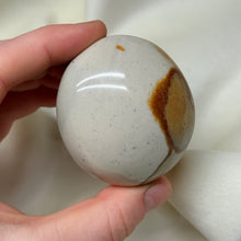 Load image into Gallery viewer, Cream Polychrome Jasper Palm with Pyrite Sprinkles
