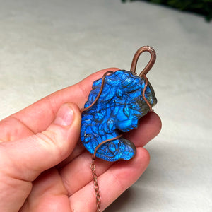 “Medusa” Wire Wrapped Wallhanging