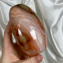 Load image into Gallery viewer, “Portal” Peachy Striped Carnelian Freeform
