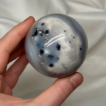 Load image into Gallery viewer, Astral Dendritic Opal x Banded Agate Sphere
