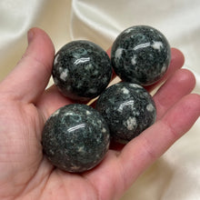 Load image into Gallery viewer, Bluestone aka Preseli Spotted Dolerite Spheres from Wales
