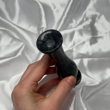Load image into Gallery viewer, Black Marble Vase B Repared (second hand find)
