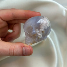 Load image into Gallery viewer, Flower Agate Skull Carving A
