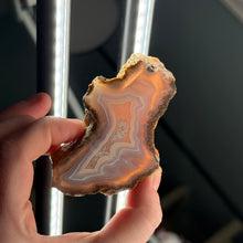 Load image into Gallery viewer, Butter Yellow &amp; Blue Moroccan Agate with Parallax effect
