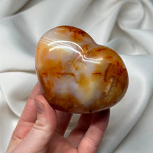 Load image into Gallery viewer, Chunky Carnelian Heart with Druzy
