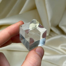 Load image into Gallery viewer, Faceted Libyan Desert Glass Heart Carving
