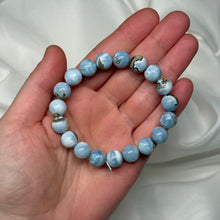 Load image into Gallery viewer, Blue Opal x Moss Agate Stretch Bracelet
