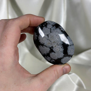 Snowflake Obsidian Palmstone B