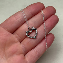Load image into Gallery viewer, Sterling Silver Devil Heart Necklace
