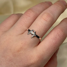 Load image into Gallery viewer, Sterling Silver Lovebirds Ring (Size 9.75)
