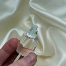 Load image into Gallery viewer, Aquamarine Specimen on Stand D
