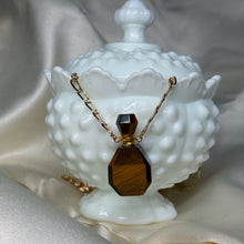 Load image into Gallery viewer, Gold-Fill Tigers Eye Bottle Necklace

