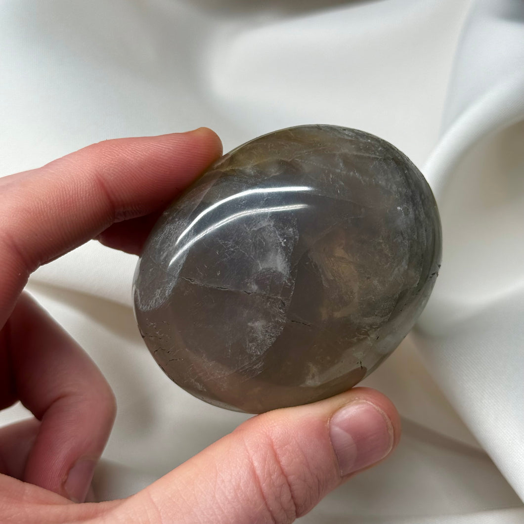Smoky Blue Rose Quartz Palmstone