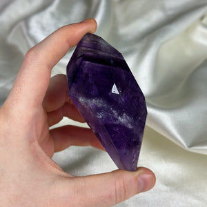 Ametrine Freeform with Rainbows and Phantoms
