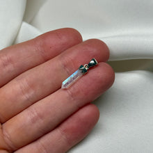 Load image into Gallery viewer, Sterling Silver Rainbow Moonstone Pendant B

