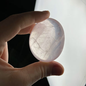 Jelly Rose Quartz Palmstone