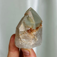 Load image into Gallery viewer, Lithium x Chlorite Quartz Partially Polished Tower A
