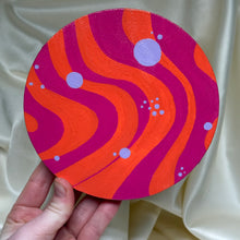 Load image into Gallery viewer, "Haze" Original Acrylic Painting on Stand (6"x6" Canvas)
