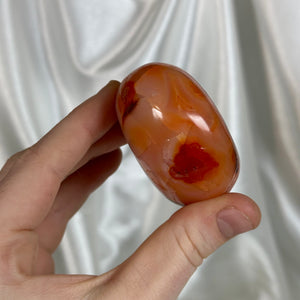 Pinky-red Carnelian Palmstone