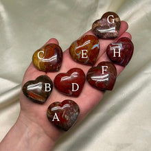 Load image into Gallery viewer, Petrified Wood Heart Carvings (choose your own)
