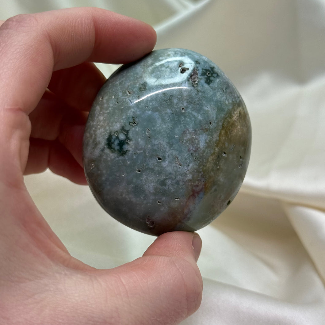 Sage Green Sea Jasper Palm