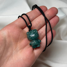 Load image into Gallery viewer, Guatemalan Jade Kitty Necklace D (Adjustable)
