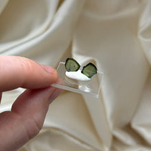 Load image into Gallery viewer, Green Tourmaline Slice Pair C
