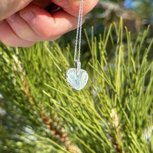 Aquamarine x Sterling Silver Heart Necklace