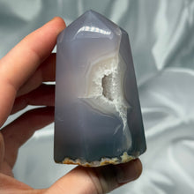 Load image into Gallery viewer, Dreamy Agate Tower with Druzy

