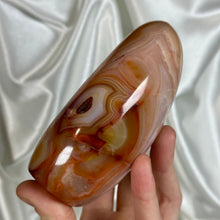 Load image into Gallery viewer, “Portal” Peachy Striped Carnelian Freeform
