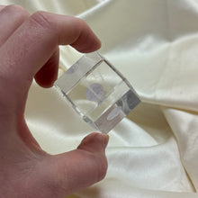 Load image into Gallery viewer, Icy Clear Quartz Cube Carving
