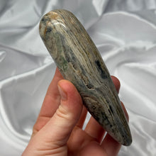 Load image into Gallery viewer, Sea Jasper Wand Carving J
