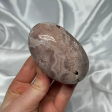 Load image into Gallery viewer, Pink Amethyst / Hematite Quaryz Chunky Palmstone B
